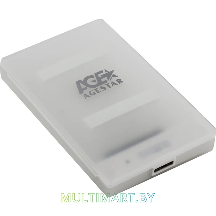 Бокс для жесткого диска AgeStar 3UBCP1-6G (белый)